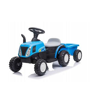 Tractor eléctrico infantil con Remolque, 6V, Color Azul - LE9331